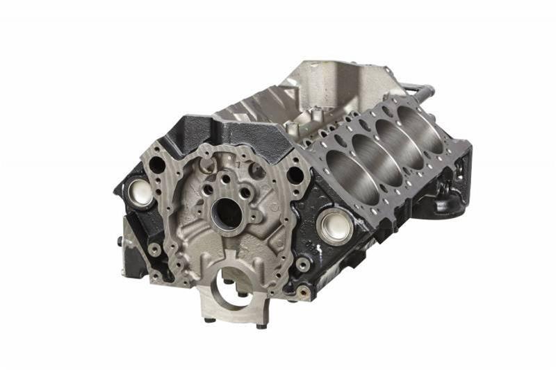 Cast Iron 350 Engine Block, 4-Bolt Mains, 383 Clearanced, 1-Piece Rear Main GM19