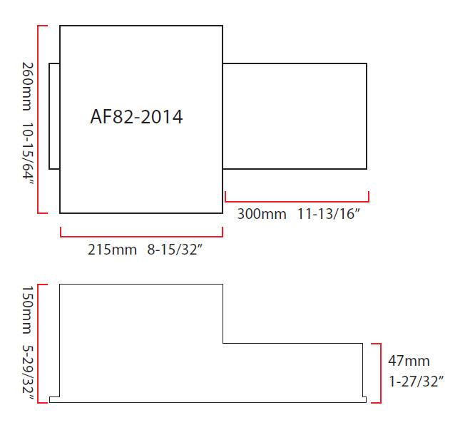 Fabricated LS Rear Sump Conversion Oil Pan AF82-2014