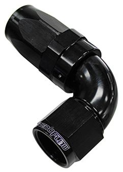 150 Series Taper One-Piece Full Flow Swivel 90° Hose End -8AN AF153-08BLK