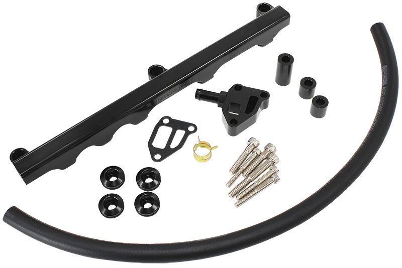 Nissan S14 and S15 SR20 Billet EFI Fuel Rail - Black AF64-2122BLK