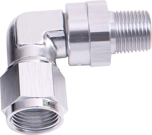 90° Male NPT to Female AN Adapter 1/4" to -6AN AF923-06-04S