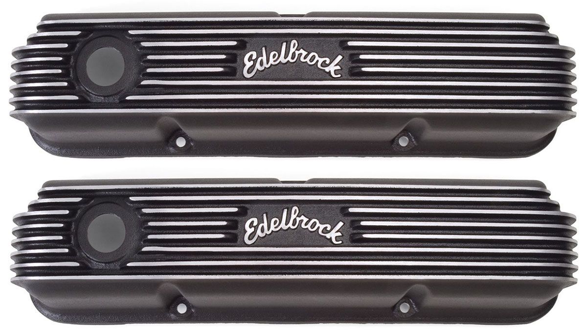 Classic Aluminium Series Valve Covers - Black Finish ED41623