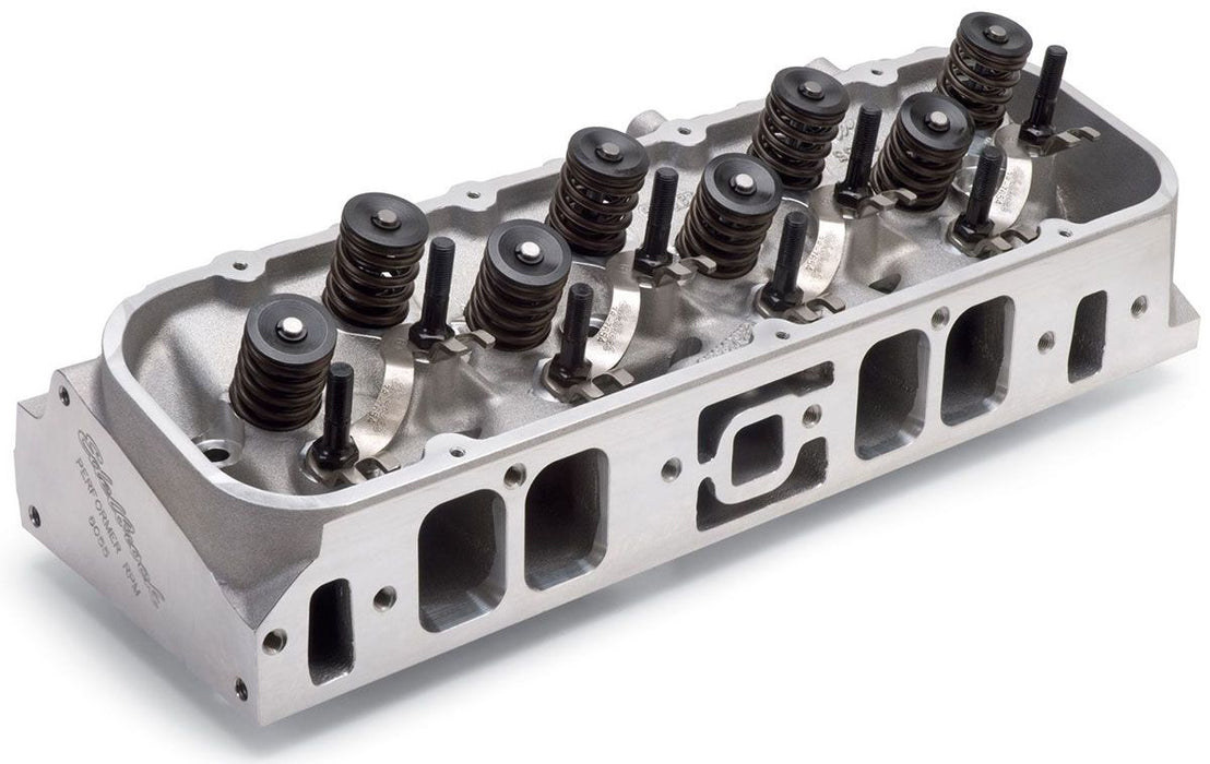 Performer RPM 454 Rectangle Port Cylinder Heads - Single - Complete ED60559